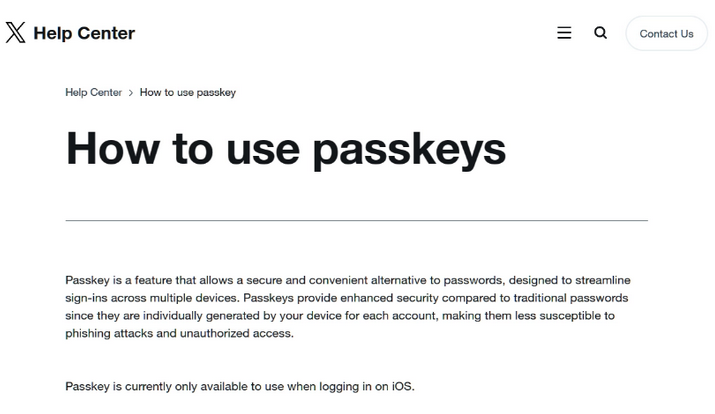 图木舒克苹果维修店铺分享iOS用户如何通过通行密钥(Passkey)登录 